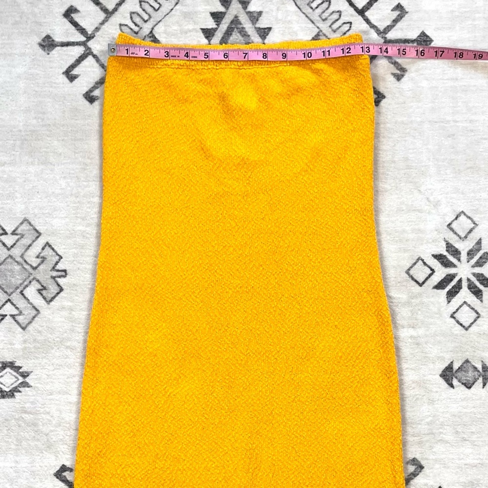 Free People Beach Gold Rio Sweater Knit Strapless Maxi Dress Medium - Picture 4 of 11